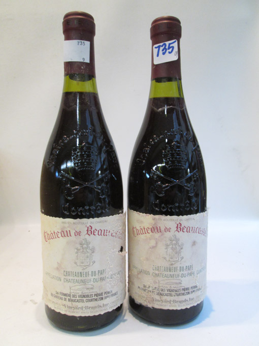 Appraisal: NINE BOTTLES OF VINTAGE FRENCH RED BORDEAUX WINE Chateau de