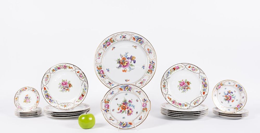 Appraisal: pc Rosenthal Tirschenteuth Floral Dinnerware Rosenthal German and PT Bavaria