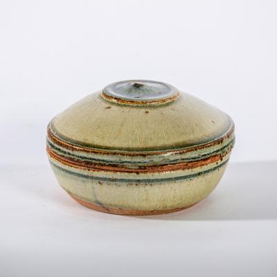 Appraisal: Richard Batterham British born a circular lidded box of cream