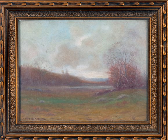 Appraisal: Landscape oil on canvas board x SLL Artist American -