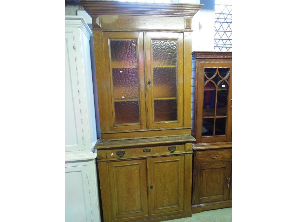 Appraisal: A pair of th century pine two sectional alcove or