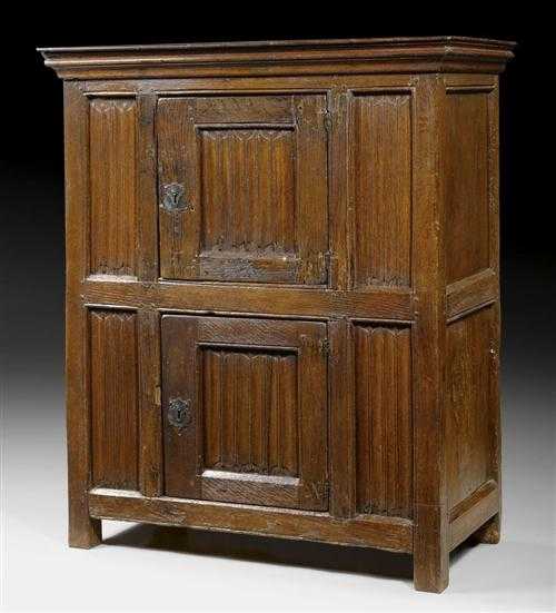 Appraisal: HALF-HEIGHT CABINET Gothic and later France Shaped and finely carved