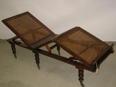 Appraisal: A MAHOGANY FOLDING CAMPAIGN BED by Levison Sons London the