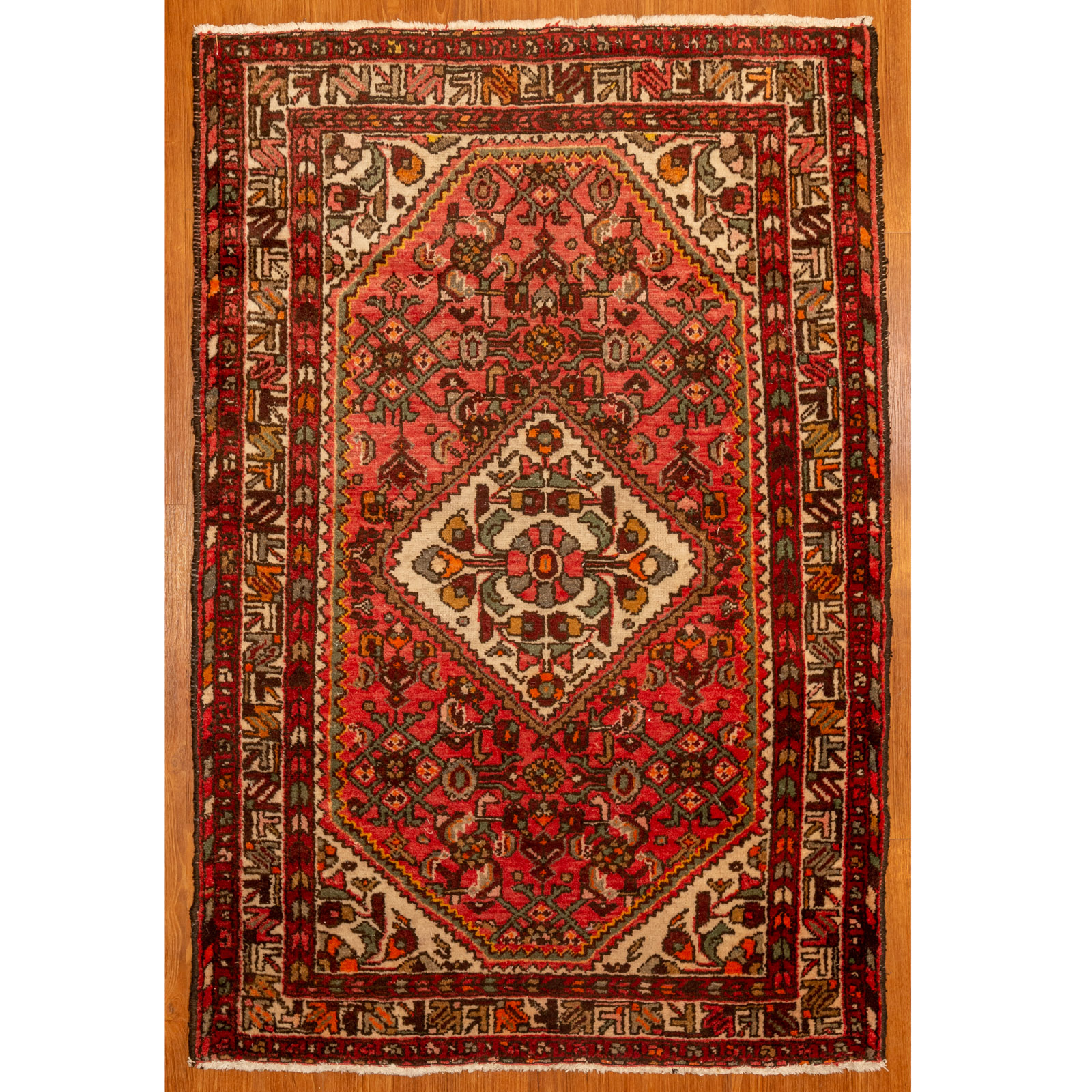 Appraisal: HAMADAN RUG PERSIA X Third quarter- th century hand-knotted wool