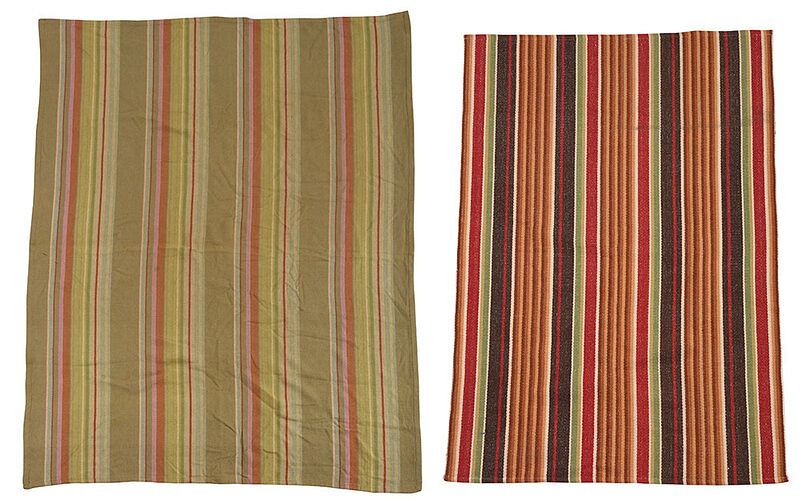 Appraisal: Dash and Albert Modern Rug and Blanket Indian th century