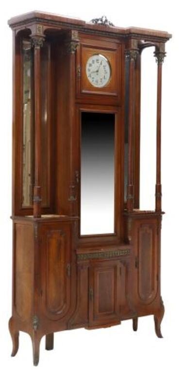 Appraisal: Italian ormolu-mounted mahogany vitrine display cabinet early th c bronze