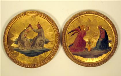 Appraisal: Pair of Italian giltwood plaques th century