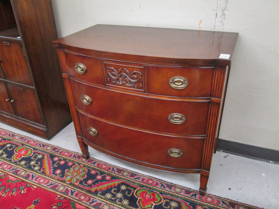 Appraisal: FEDERAL STYLE MAHOGANY BACHELOR'S CHEST Drexel Furniture Co mid- th