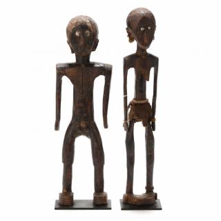 Appraisal: Burkina Faso Mossi Yatenga Fetish Figures a male and female