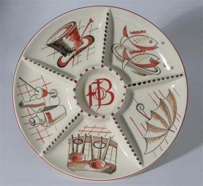 Appraisal: Festival of Britain' a Poole Pottery Contemporary dish painted in