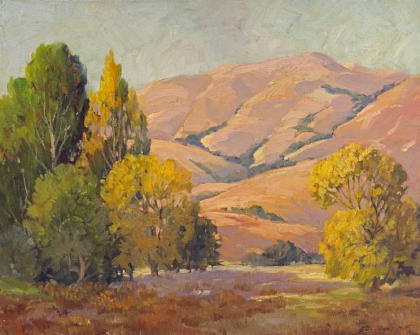 Appraisal: George Demont Otis American - Golden Afternoon Marin County signed