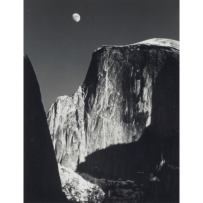 Appraisal: Ansel Adams American - ''Moon and Half Dome Yosemite ''