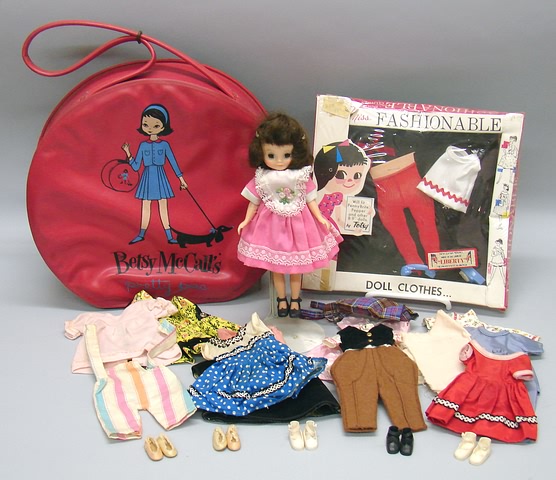 Appraisal: Betsy McCall lot HP doll with center part dark brown