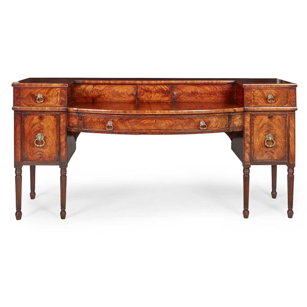 Appraisal: SCOTTISH REGENCY AND EBONY MAHOGANY SIDEBOARD EARLY TH CENTURY with