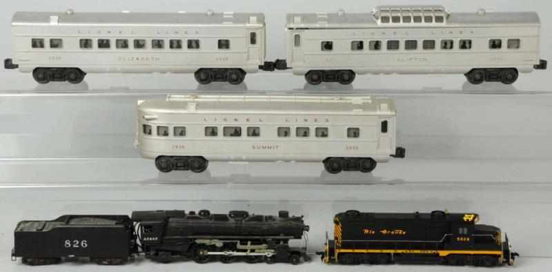 Appraisal: Lot of Lionel Trains American Includes no barrel loader with