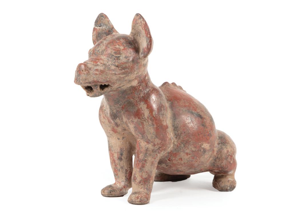 Appraisal: Pre-Columbian Pottery Figure of a Dog B C - A