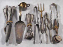 Appraisal: A quantity of silver plated flatware mostly of German origin