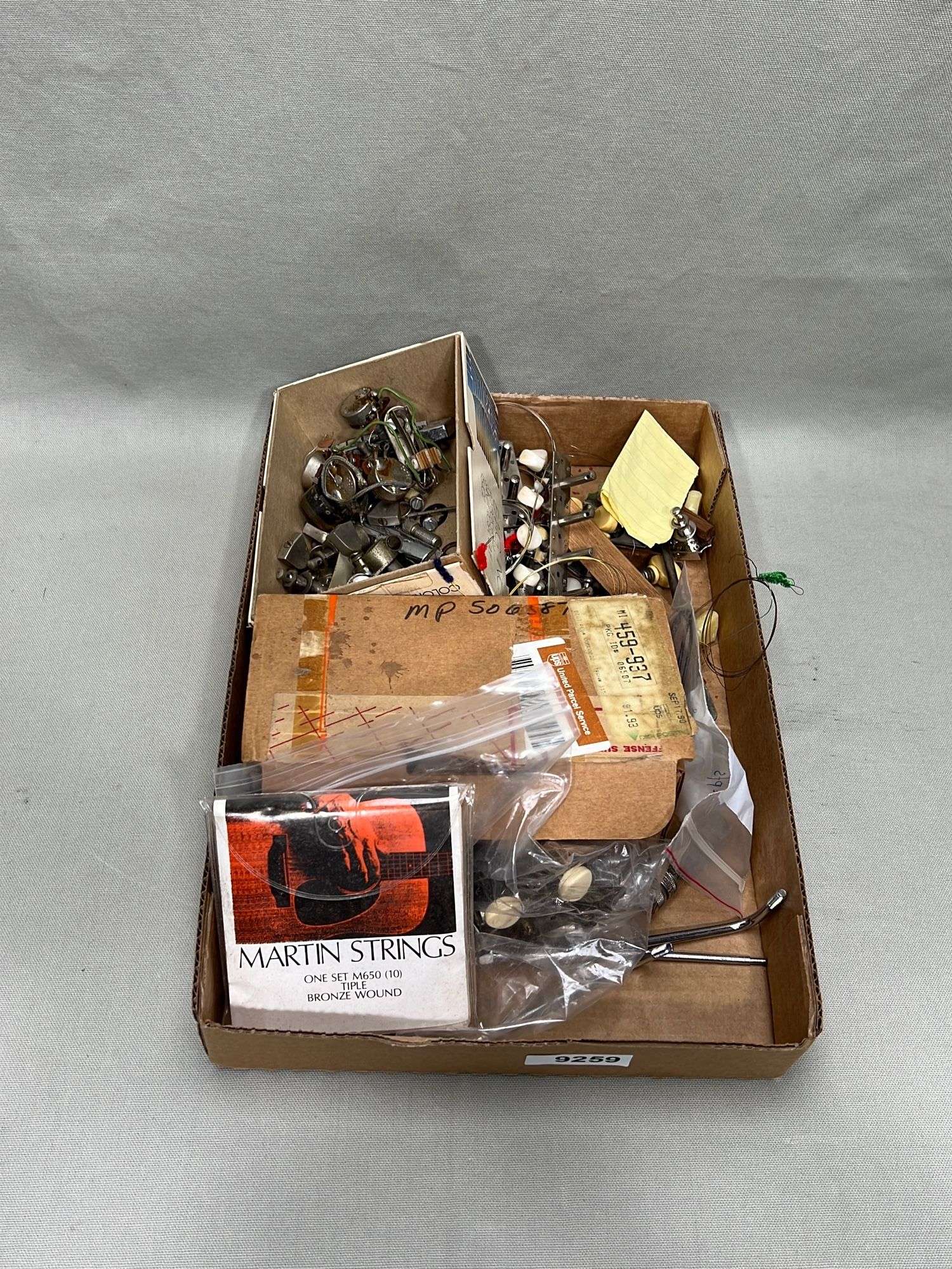 Appraisal: Lot of tuners strings electronics etcLot of tuners strings electronics