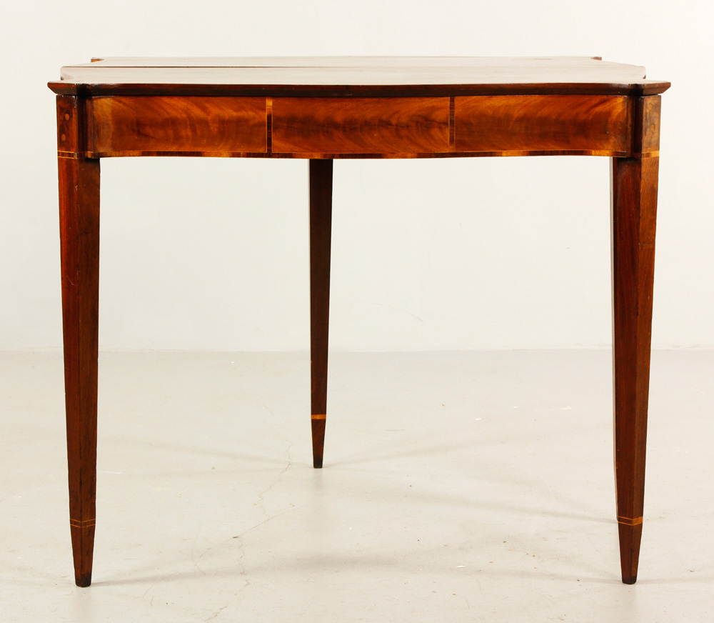 Appraisal: - th C Hepplewhite Card Table th century Hepplewhite card