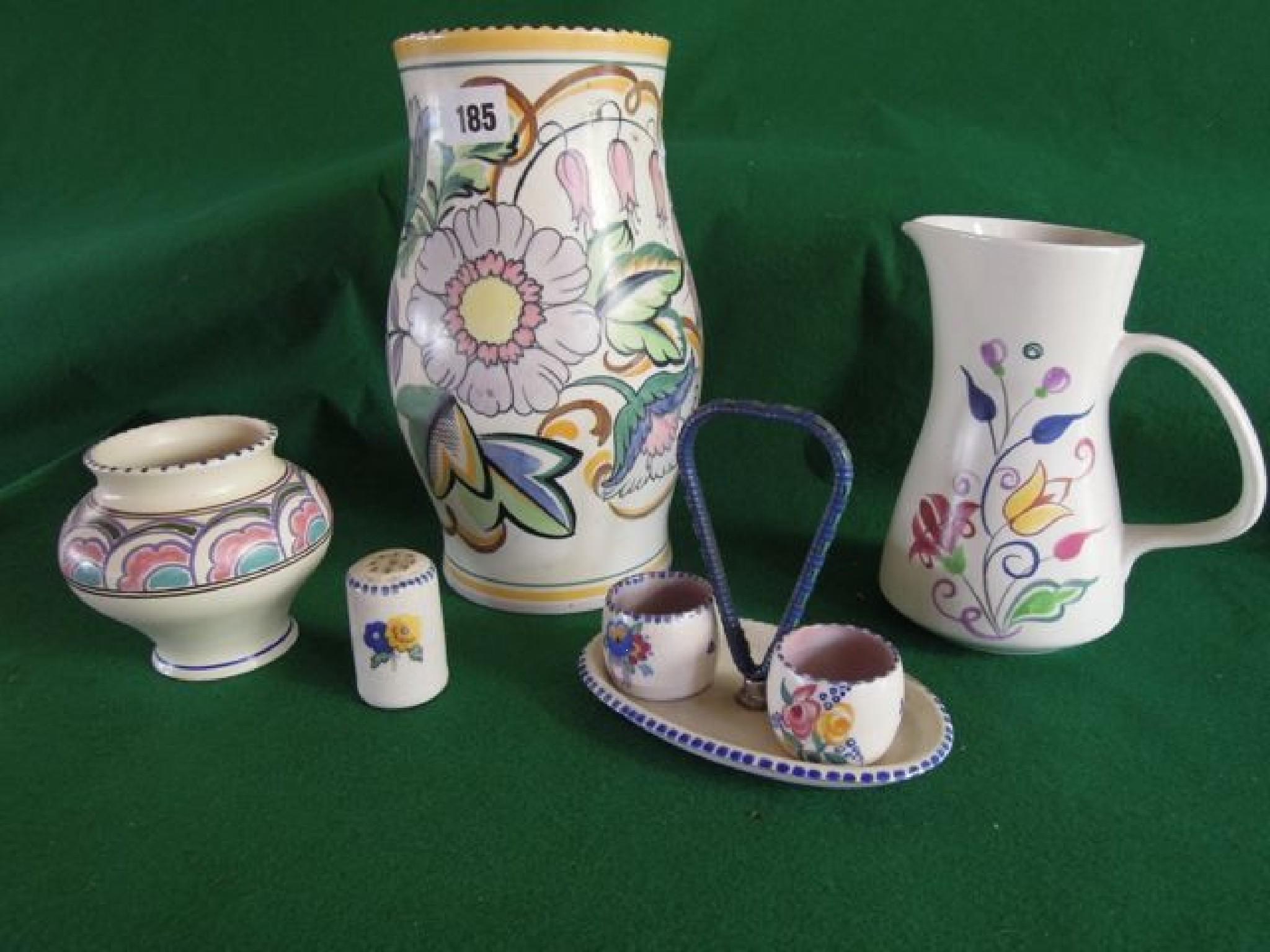 Appraisal: A quantity of Poole Pottery 'Honiton' and Staffordshire 'Fantasy' Ware