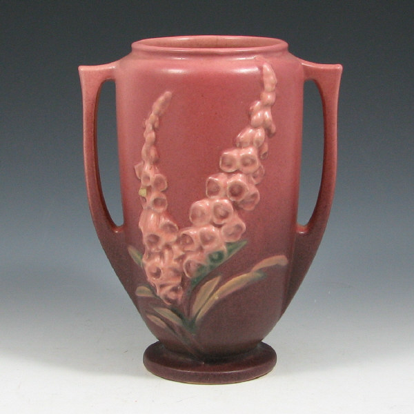 Appraisal: Roseville Foxglove - Vase Roseville Foxglove vase in mauve Marked