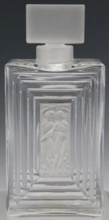 Appraisal: French art crystal perfume scent bottle Lalique in the Duncan