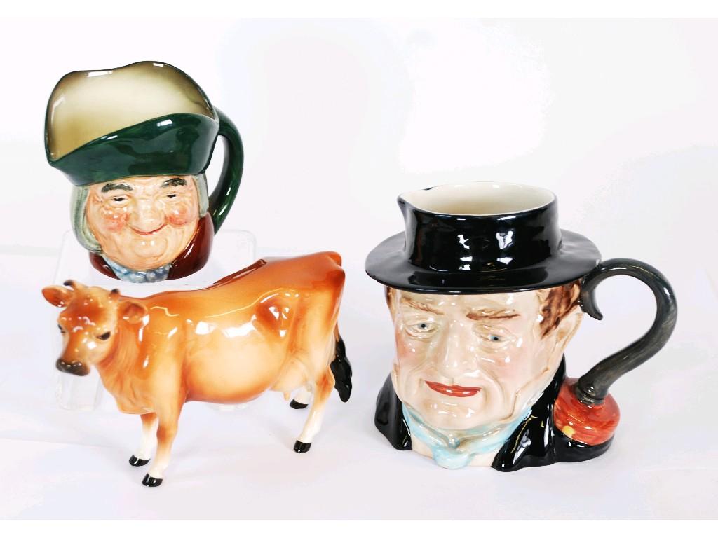 Appraisal: PROBABLY BESWICK CHINA MODEL OF A JERSEY COW cm high