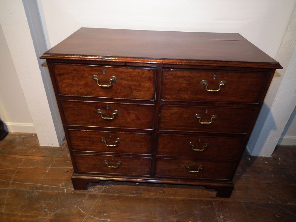 Appraisal: PERIOD ENGLISH CHIPPENDALE CHEST th century drawer English Chippendale chest