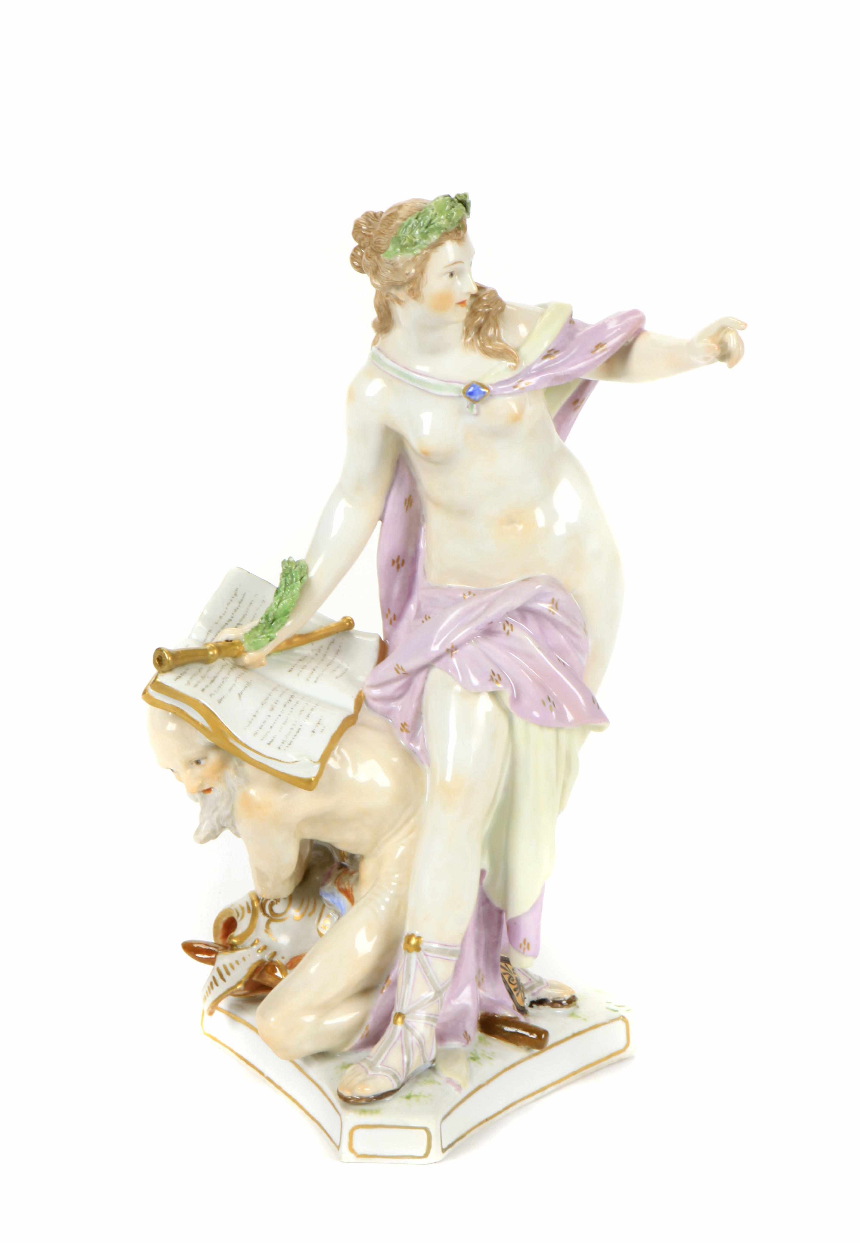 Appraisal: Property of various owners A German porcelain allegorical figural group