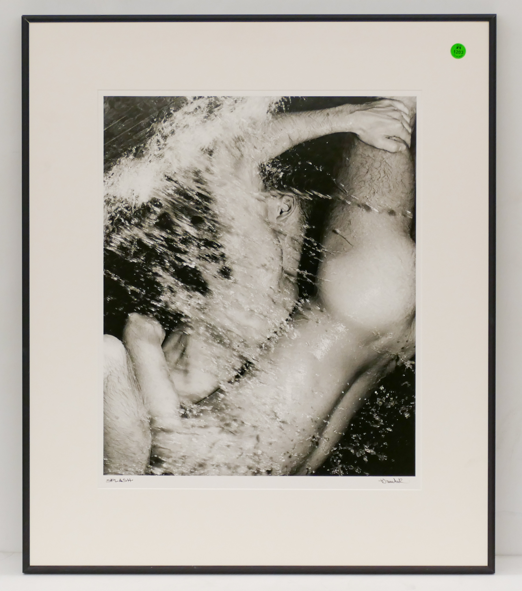 Appraisal: Terry Saw Chuck ''Splash'' Silver Gelatin Print Framed ''x ''