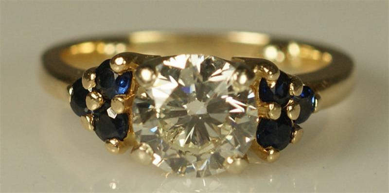 Appraisal: color K diamond solitaire engagement ring prong wg top set