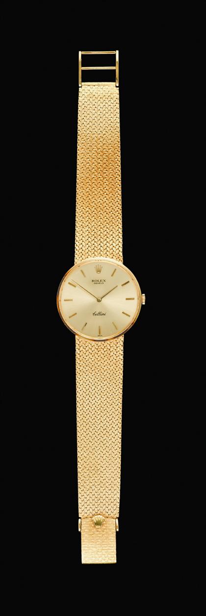 Appraisal: Gentleman's karat yellow gold Cellini wristwatch Rolex karat yellow gold