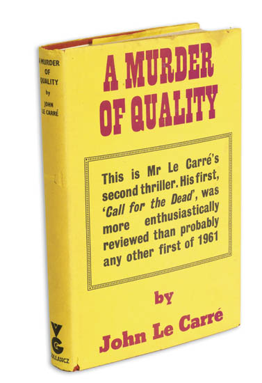 Appraisal: LE CARR JOHN A Murder of Quality vo gilt-lettered red