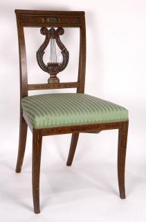 Appraisal: Georgian partial painted side chair executed in the Adams taste