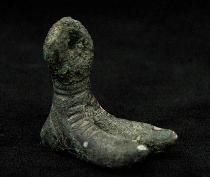 Appraisal: Bronze Luristan Boot-Form Ornament