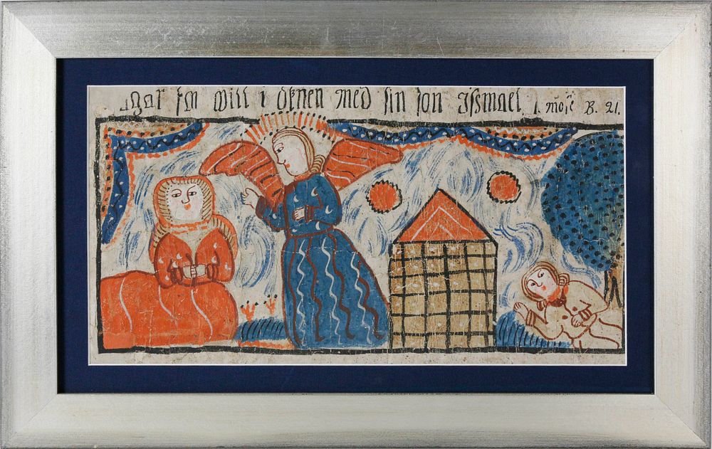 Appraisal: Swedish Folk Art Bonad circa Swedish Folk Art Bonad circa