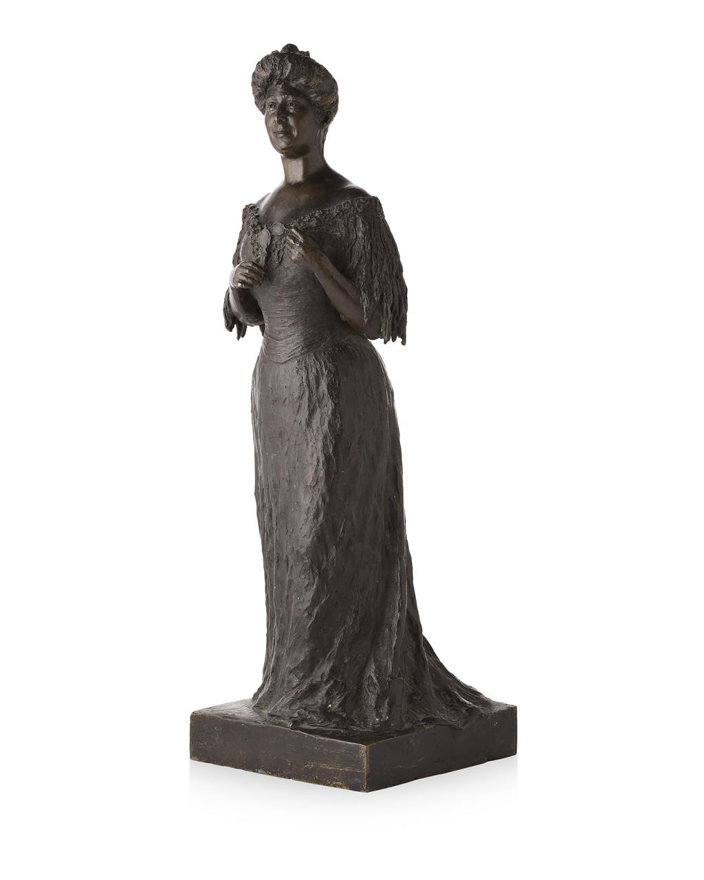 Appraisal: ALEXANDER ZEITLIN RUSSIA - FIGURE OF A LADY bronze dark