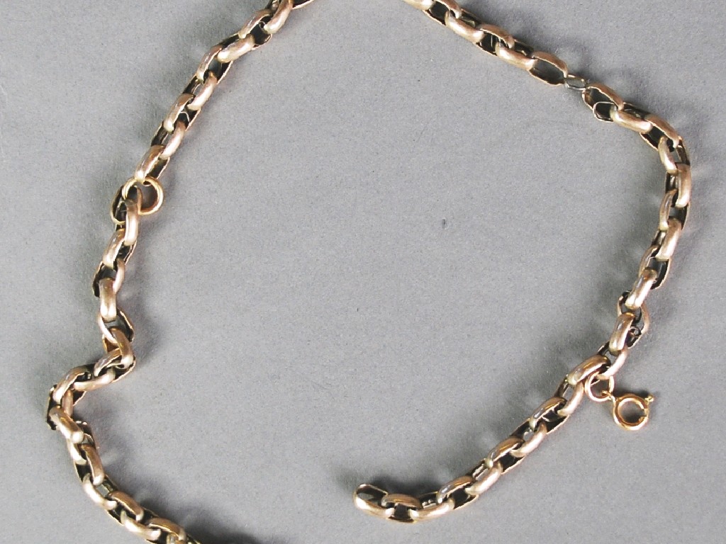 Appraisal: PROBABLY ct GOLD BELCHER CHAIN long approx gms