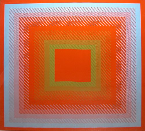 Appraisal: Op Art in Anuszkiewicz's signature style Artist Anuszkiewicz Richard Joseph