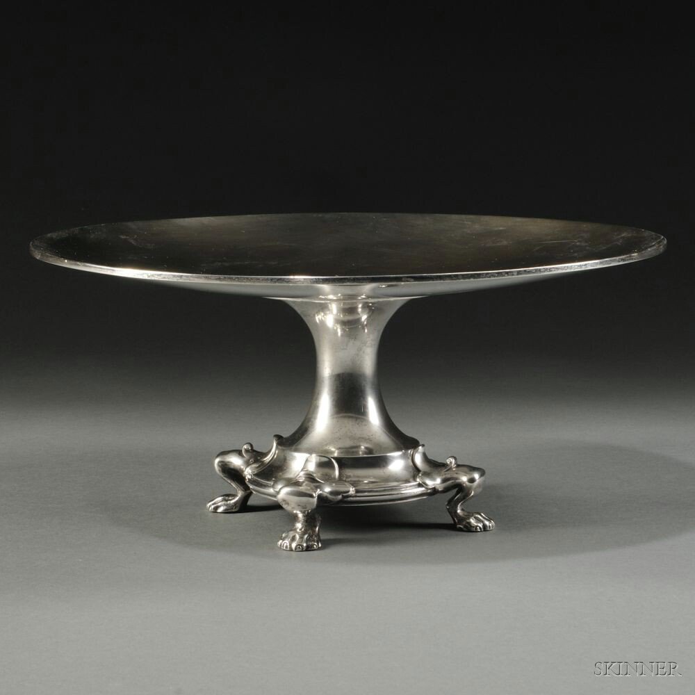 Appraisal: Dominick Haff Reed Barton Sterling Silver Tazza c the circular