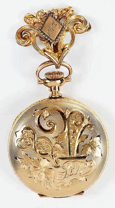 Appraisal: Hampden Pocket Watch mm case sub-seconds dial inside case back