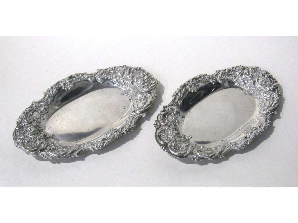 Appraisal: Pair of silver dishes Birmingham