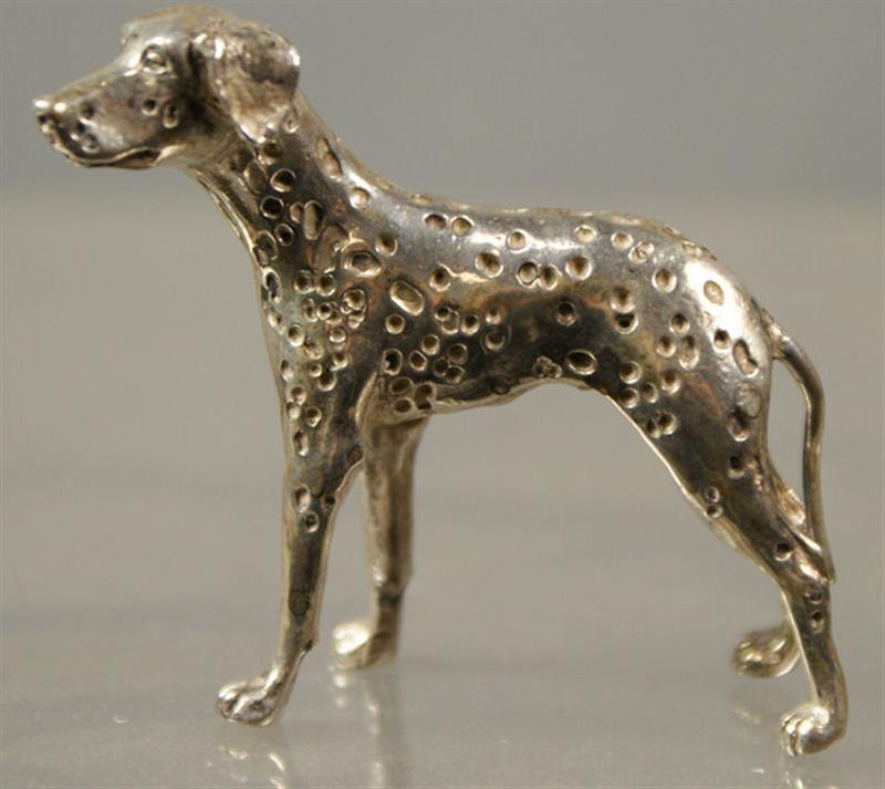 Appraisal: S Kirk Son sterling silver Dalmatian figure h TO Estimate