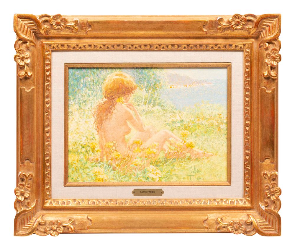 Appraisal: Louis Fabien French b Louis Fabien French b Nude Sunbather