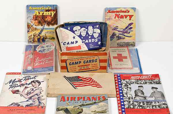 Appraisal: US WWII Homefront Items Lot of Ten Lot includes three