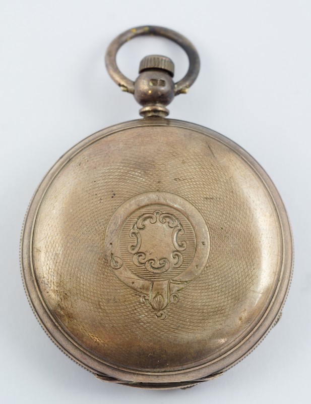 Appraisal: English silver HC pocket watch The Pioneer English Lever JG