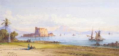 Appraisal: Gabriel Carelli - Naples Sorrento One signed and titled the