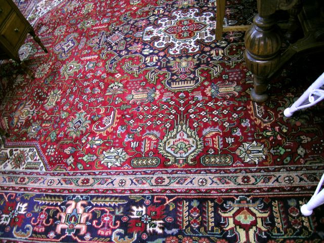 Appraisal: Oriental Rug x Persian Tabriz pattern