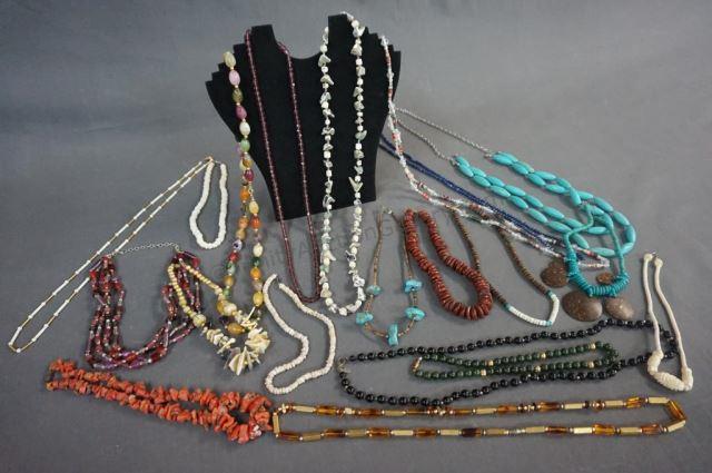 Appraisal: Estate Costume Fashion Jewelry Necklaces Large grouped weighs pounds with