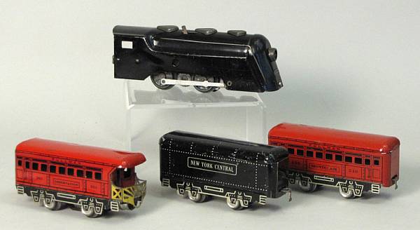 Appraisal: Marx Vanderbilt set Lot features an early electric Vanderbilt engine